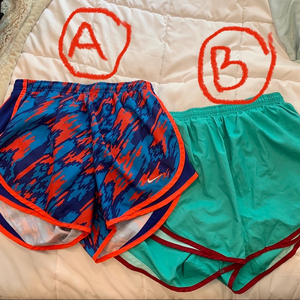 (2) Nike Dri-Fit Tempo Running Shorts (*WORN*) SIZE SMALL & MEDIUM